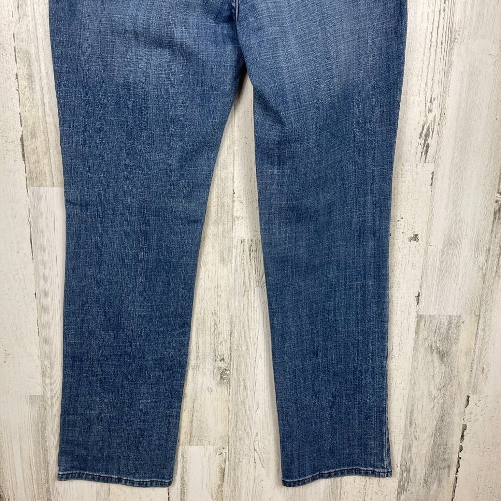 Levis 505 denim jeans straight leg hi‎ rise size 12 medium wash classic staple - Picture 9 of 9
